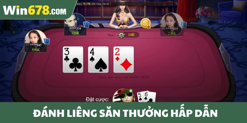 Đánh liêng săn thưởng hấp dẫn
